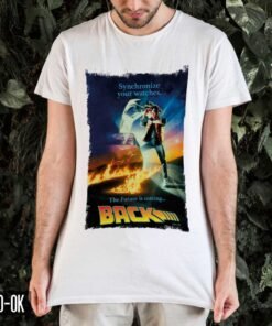 camiseta back to the future rolo-ok blanca diseño independiente