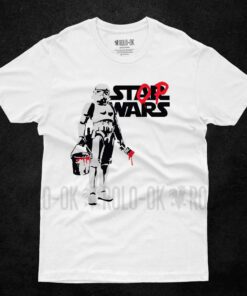 Stop Wars Banksy Camiseta Rolo-ok - Imagen 4