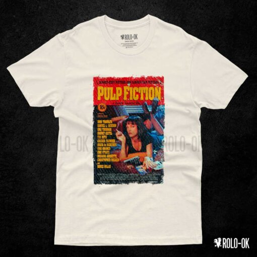 rolo-ok-pulp-fiction camiseta marfil