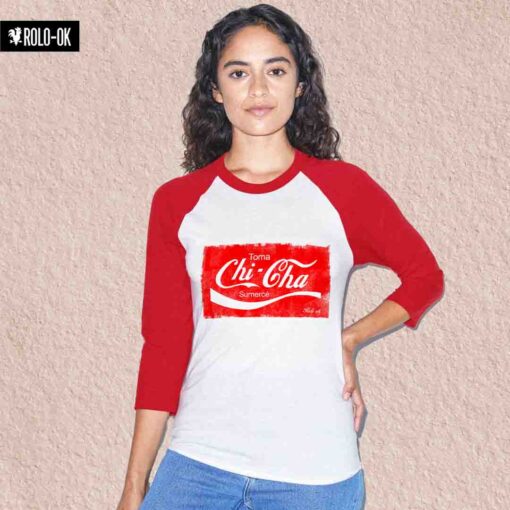 Toma Chi-Cha Camiseta Ranglán Mujer Rolo-ok - Imagen 4