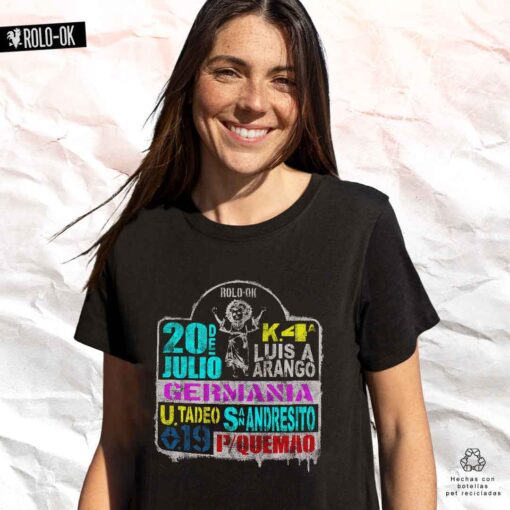 Tabla de rutas bus Centro Camiseta Rolo-ok Mujer - Imagen 2