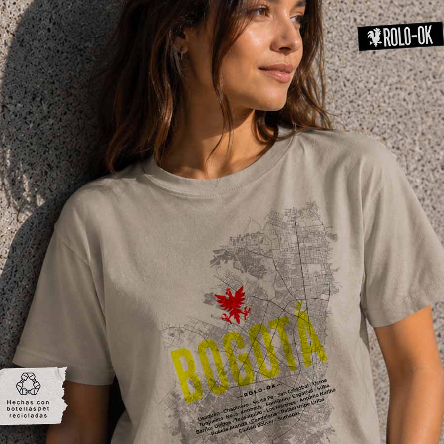 Bogotá Localidades camiseta Mujer Rolo-ok