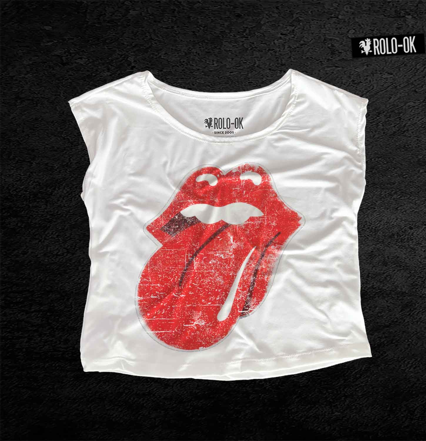 Beso Rolling Stones Camiseta Mujer Rolo-ok - Imagen 8