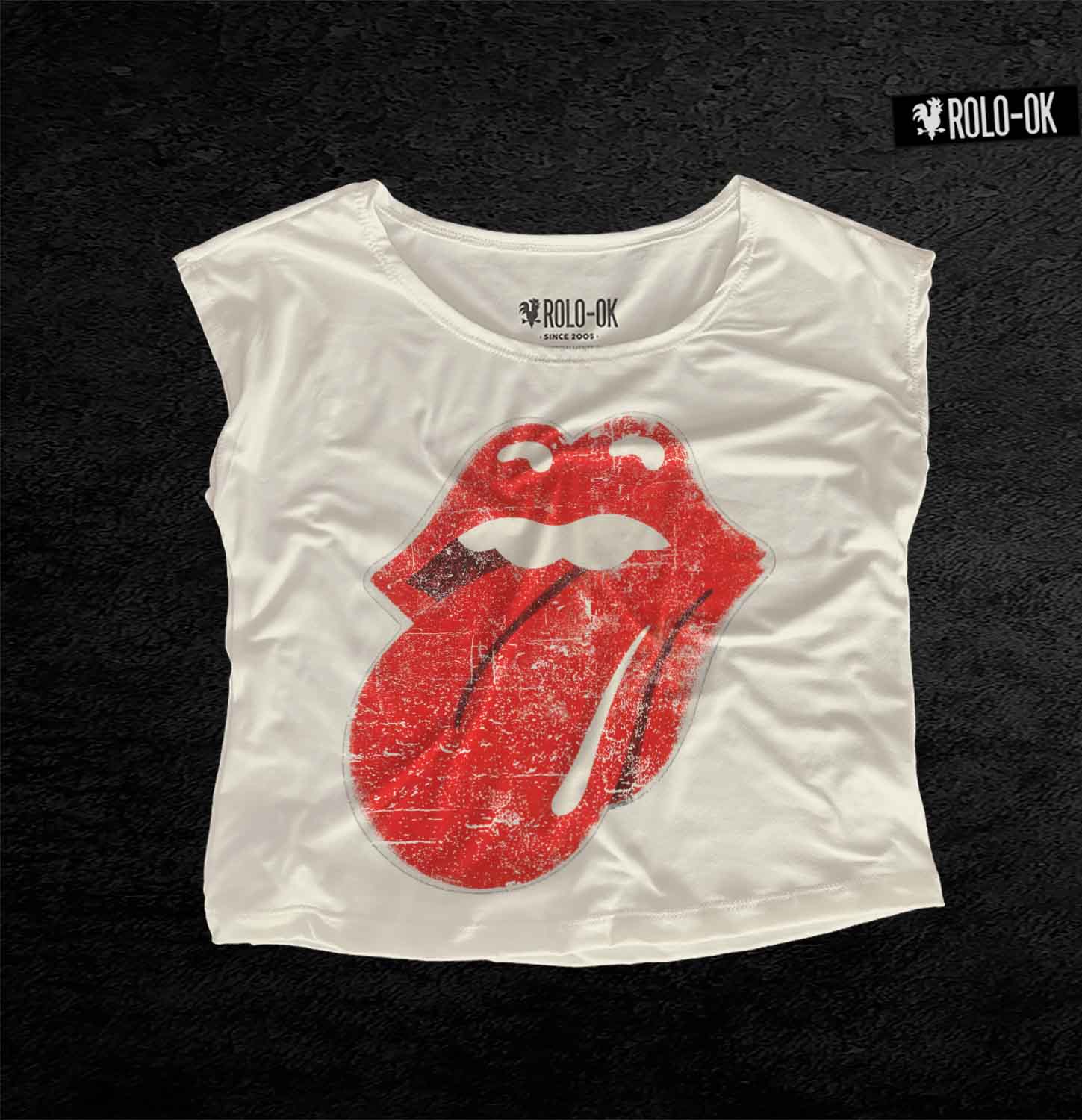 Beso Rolling Stones Camiseta Mujer Rolo-ok - Imagen 7