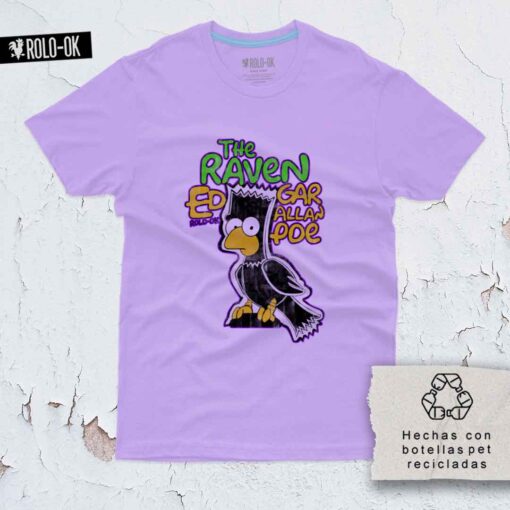 The Raven Edgar Allan Poe Camiseta mujer Rolo-ok - Imagen 3