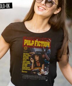 Alternative view of Pulp Fiction  Camiseta Mujer Rolo-ok