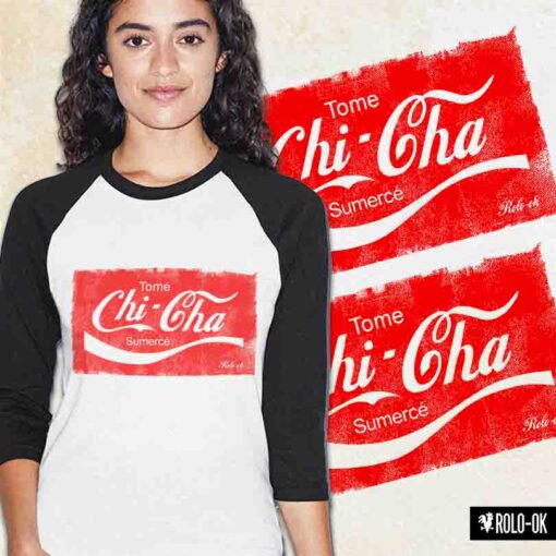 Toma Chi-Cha Camiseta Ranglán Mujer Rolo-ok