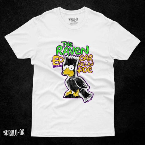 The Raven Edgar Allan Poe Camiseta Rolo-ok - Imagen 5