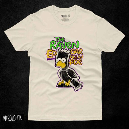 The Raven Edgar Allan Poe Camiseta Rolo-ok - Imagen 3