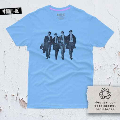 Beatles Walking Camiseta Mujer Rolo-ok - Imagen 4