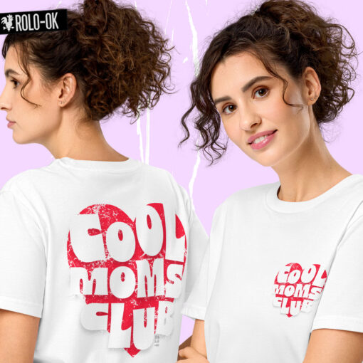 Cool Moms Club Camiseta Mujer Rolo-ok