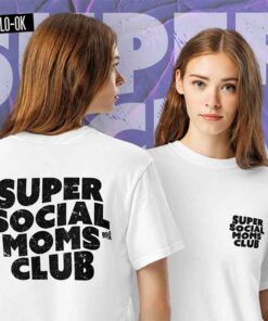 Super Social Moms Club Camiseta Mujer Rolo-ok