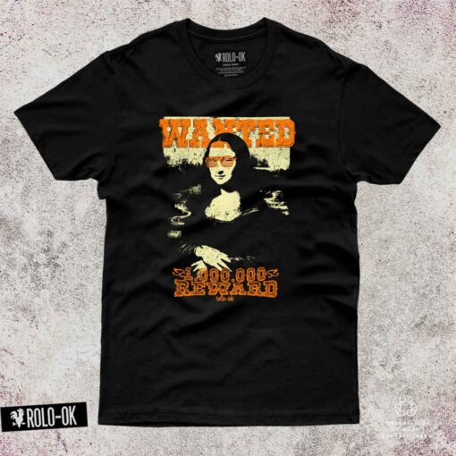 Mona Lisa Wanted Camiseta Mujer Rolo-ok - Imagen 2