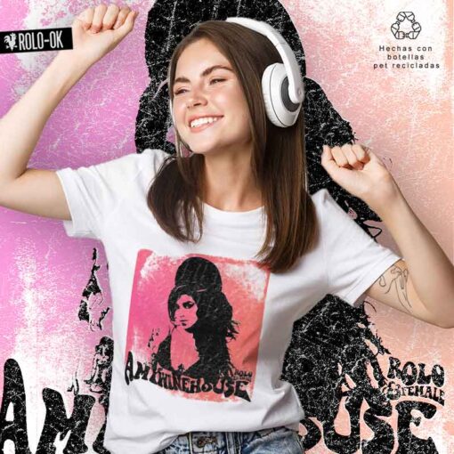 Amy winehouse Camiseta Rolo-ok Mujer