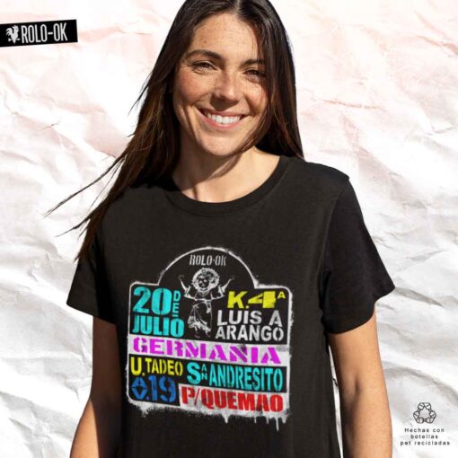 Tabla de rutas bus Centro Camiseta Rolo-ok Mujer