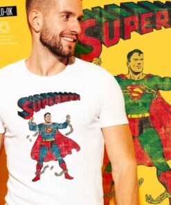 Superman Vintage Camiseta Rolo-ok