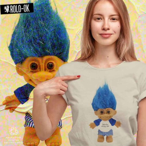 Troll 90s Camiseta Rolo-ok Mujer