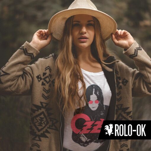 Ozzy Camiseta Mujer Rolo-ok