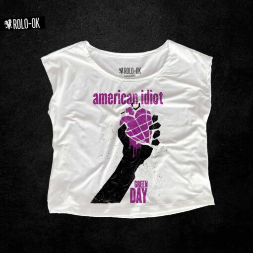 Green Day American Idiot Camiseta Mujer Rolo-ok - Imagen 4