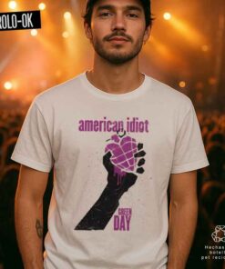 Green Day American Idiot  Camiseta Rolo-ok