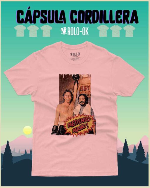 Rolo-ok Ruben blades y Willie colón metiendo mano Camiseta Mujer Rolo-ok