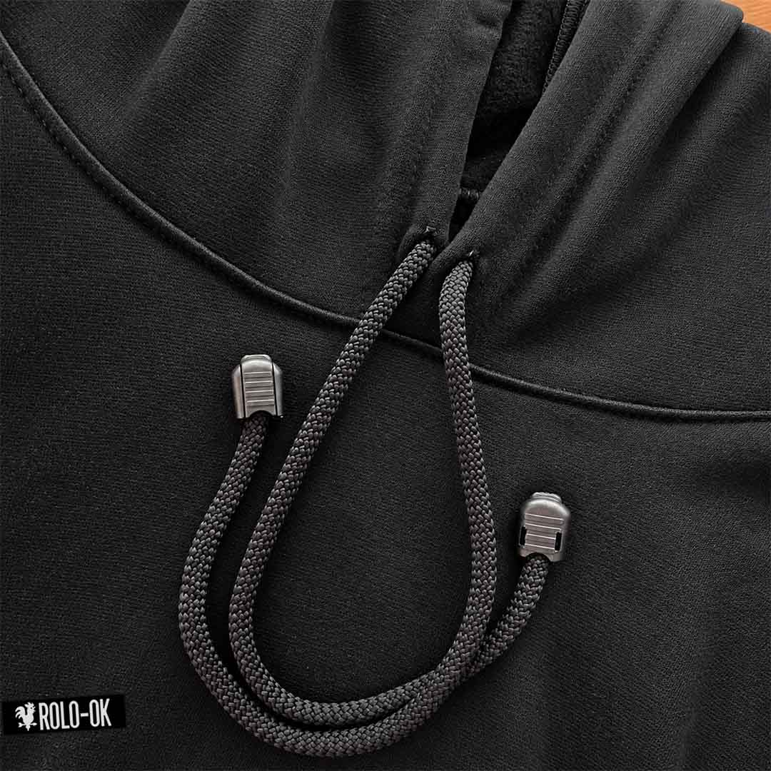 Trance Factry Hoodie Negro Rolo-ok - Imagen 3