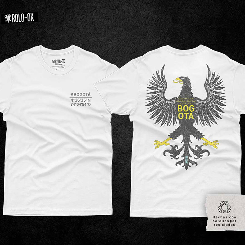 Bogotá Coordenadas Camiseta Rolo-ok - Imagen 2