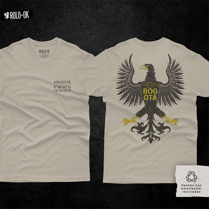 Bogotá Coordenadas Camiseta Rolo-ok - Imagen 4