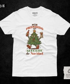 Alternative view of Más prendido que arbolito de navidad Camiseta Rolo-ok