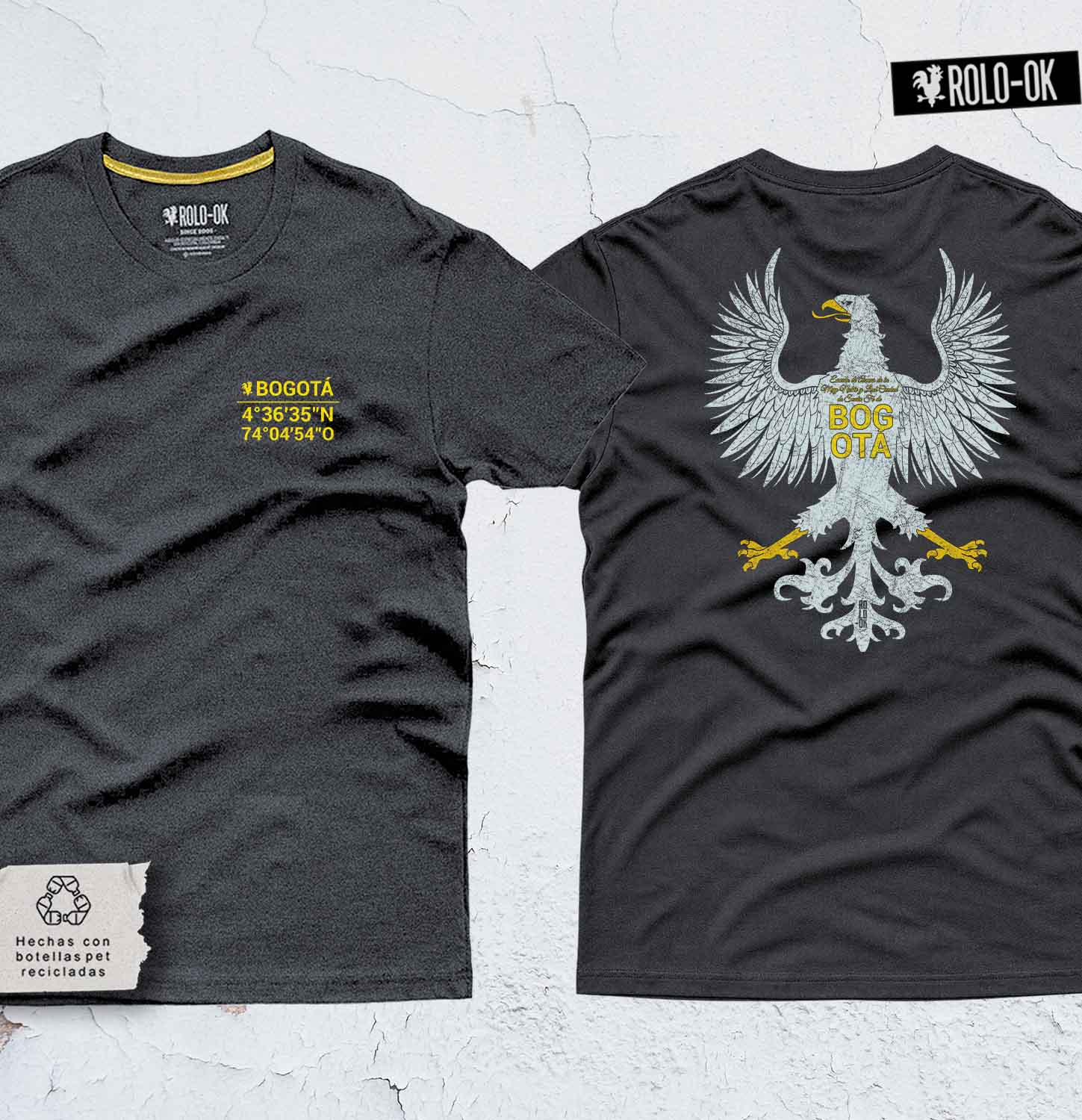 Bogotá Coordenadas Camiseta Rolo-ok - Imagen 2