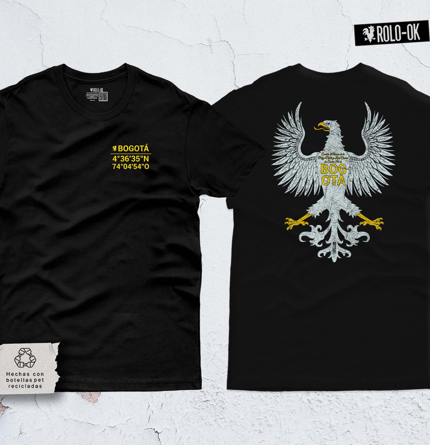 Bogotá Coordenadas Camiseta Rolo-ok - Imagen 3
