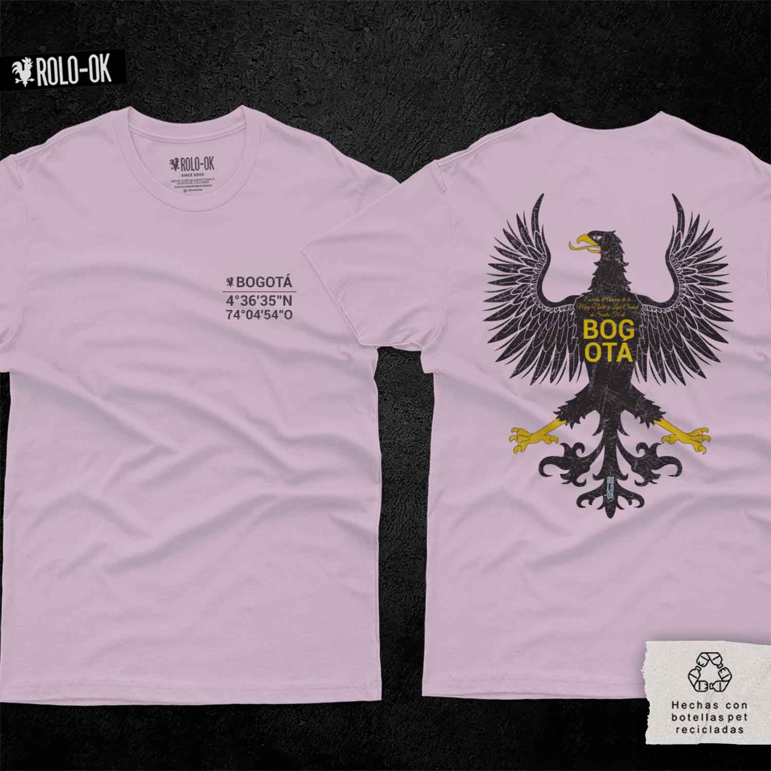 Bogotá Coordenadas Camiseta Rolo-ok - Imagen 5