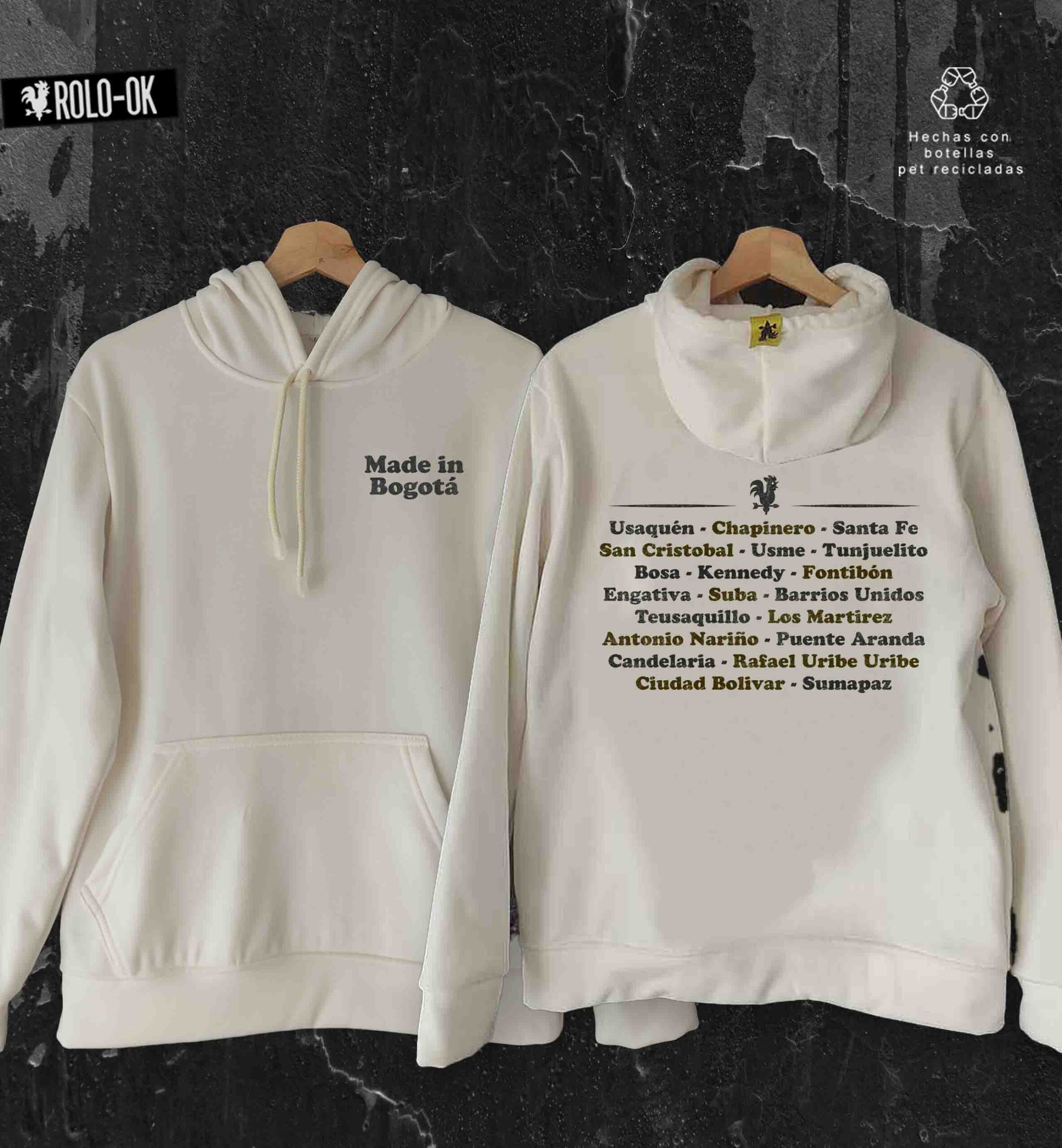 made in bogotá Hoodie Rolo-ok - Imagen 5
