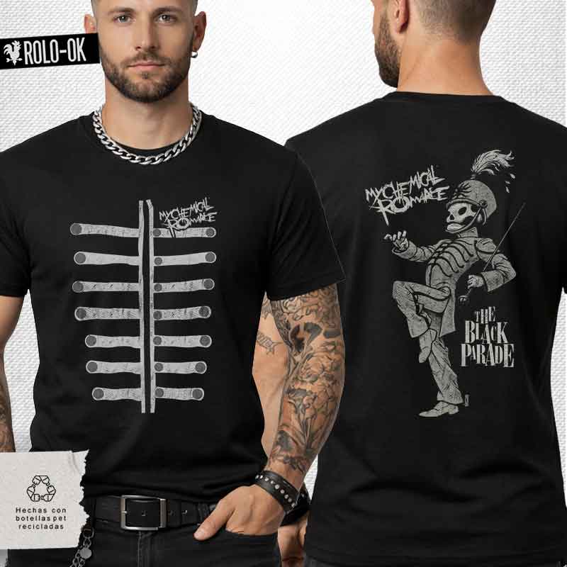 My chemical romance the black parade negro Camiseta Rolo-ok