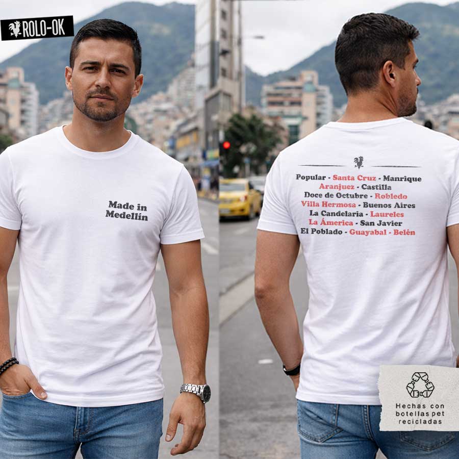 Made in Medellín Camiseta Rolo-ok