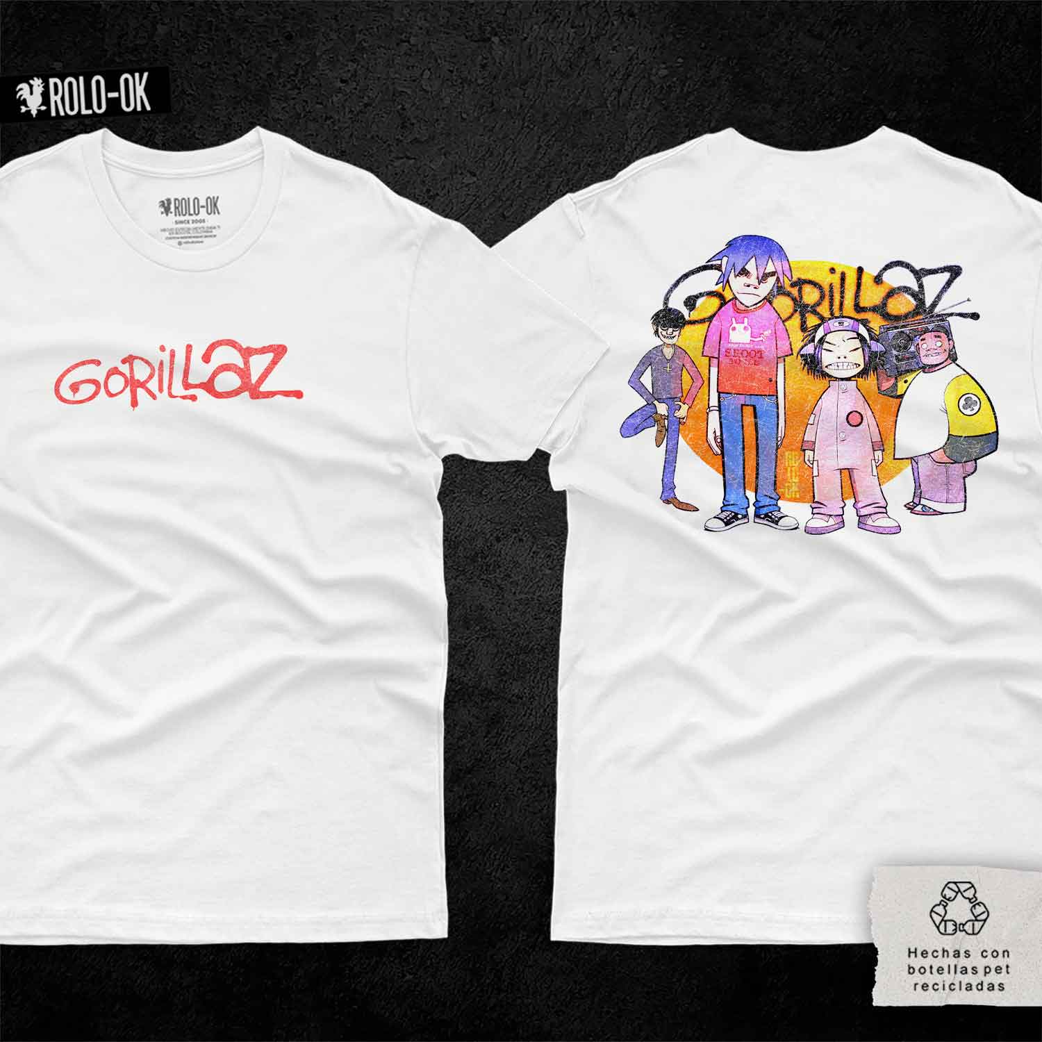 Gorillaz Celebridad Takedown Camiseta Rolo-ok - Imagen 2