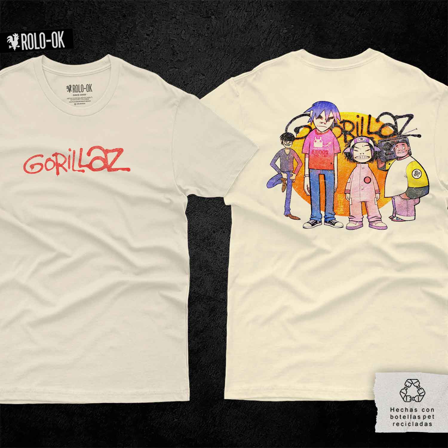 Gorillaz Celebridad Takedown Camiseta Rolo-ok - Imagen 3