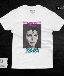 Alternative view of Michael Jackson Moon Walk Camiseta Rolo-ok
