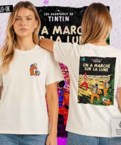 Tintin viaja a la luna Camiseta Mujer Rolo-ok