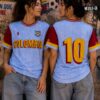Colombia Vintage Azul Claro Camiseta de Fútbol Mujer Rolo-ok - Precio Preventa