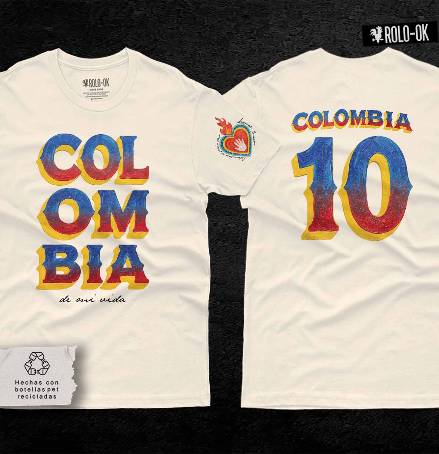 Colombia es mi arte Camiseta Rolo-ok - Imagen 2