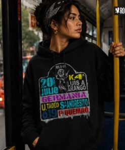 Tabla de rutas bus centro Hoodie Negro Mujer Rolo-ok