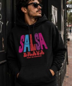 Salsa Brava Hoodie Negro Rolo-ok
