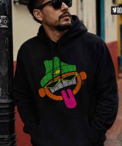 Trance Factry Hoodie Negro Rolo-ok