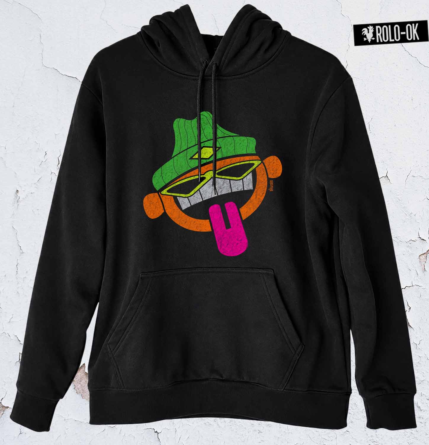 Trance Factry Hoodie Negro Rolo-ok - Imagen 2