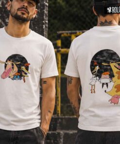 Vaca Pollito y Dexter Camiseta Rolo-ok