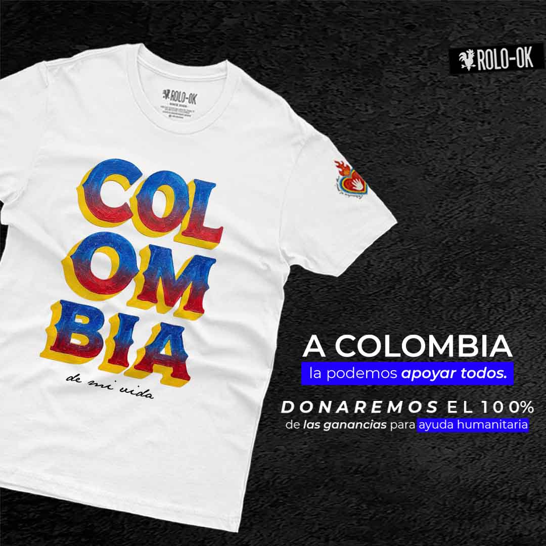 Colombia es mi arte Camiseta Rolo-ok - Donación