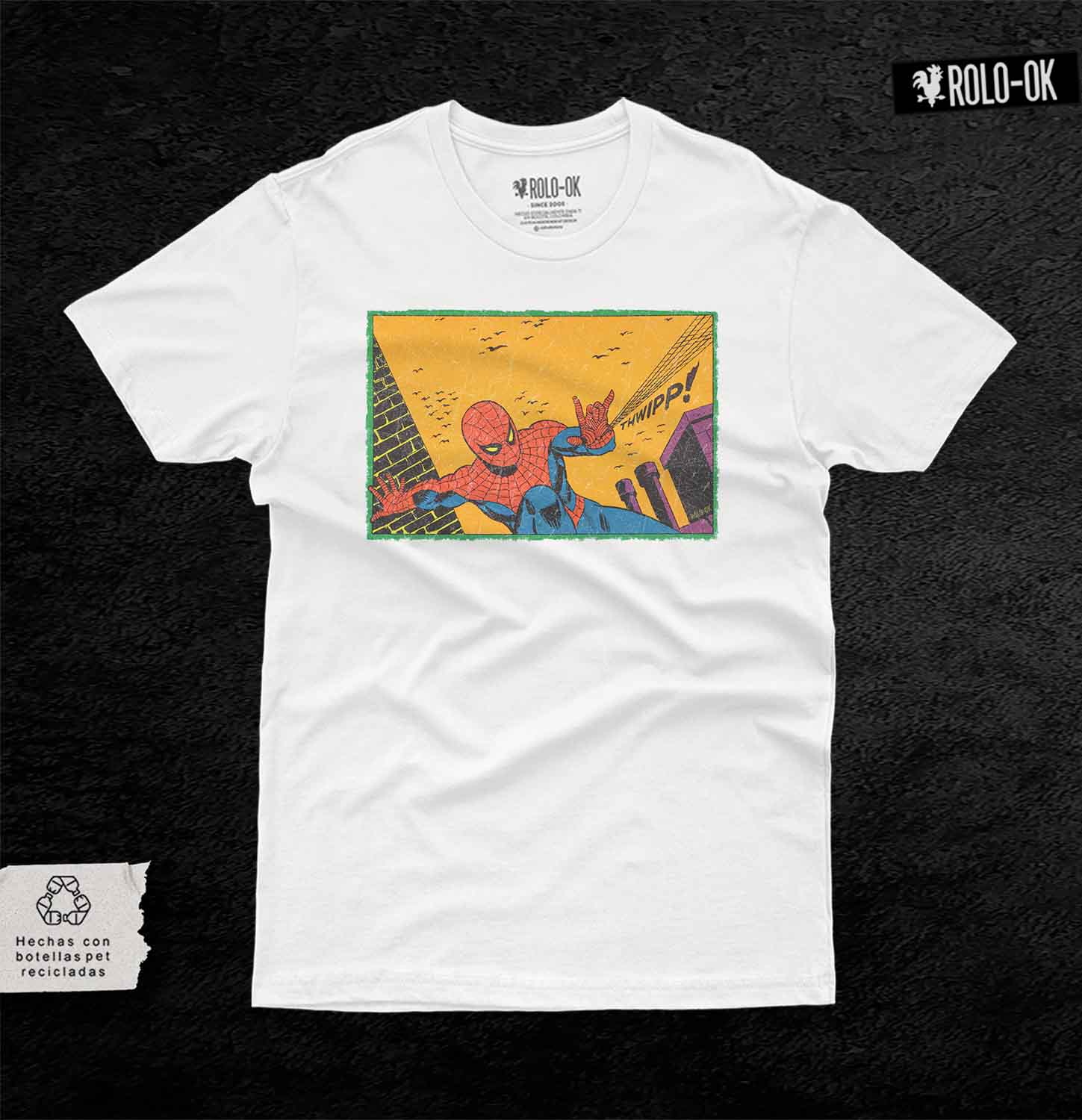 Spiderman Vintage Camiseta Rolo-ok - Imagen 2