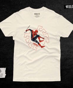 Alternative view of Spiderman the amazing logo Camiseta Rolo-ok