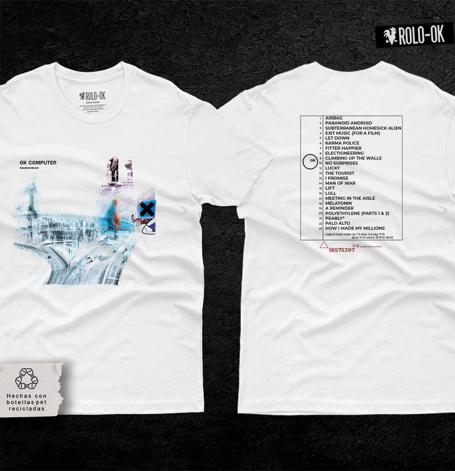 Radiohead OK Computer Camiseta Rolo-ok - Imagen 2